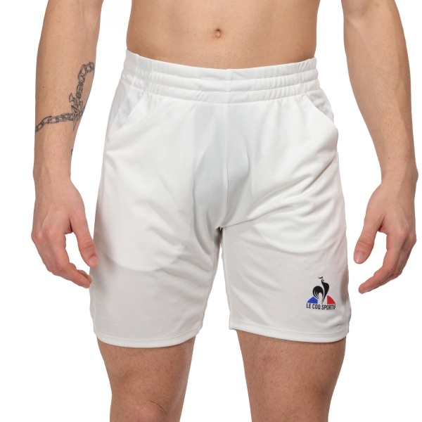 Men's Tennis Shorts Le Coq Sportif Court 8in Shorts  New Optical White 2320143