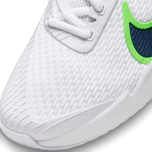 Nike Court Air Zoom Vapor Pro 2 HC - White/Midnight Navy/Green Strike
