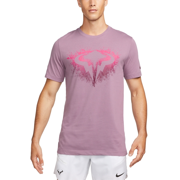 Nike Court Dri FIT Rafa Men s Tennis T Shirt Violet Dust