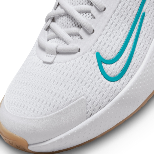 Nike Court Vapor Lite 2 HC - White/Teal Nebula/Lime Blast