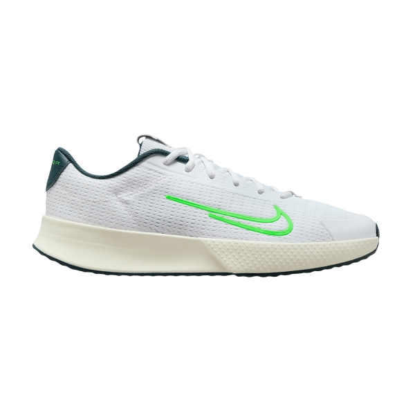 Calzado Tenis Hombre Nike Court Vapor Lite 2 HC  White/Green Strike/Deep Jungle DV2018101