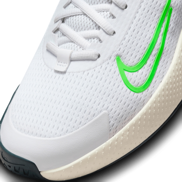 Nike Court Vapor Lite 2 HC - White/Green Strike/Deep Jungle