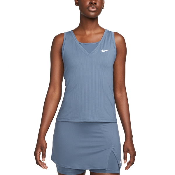 Canotte Tennis Donna Nike Nike Court Victory Logo Top  Diffused Blue/White  Diffused Blue/White CV4784491