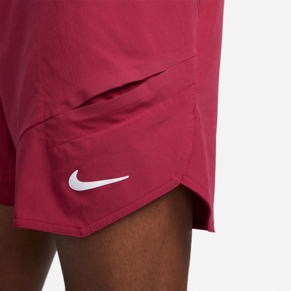 Nike Dri-FIT Advantage 7in Men's Tennis Shorts - Noble Red/White