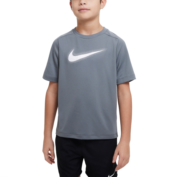 Polo y Camiseta de Tenis Niño Nike DriFIT Icon Camiseta Nino  Smoke Grey/White DX5386084