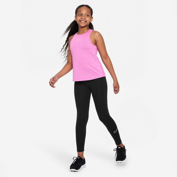 Nike Dri-FIT One Top Niña - Playful Pink/White