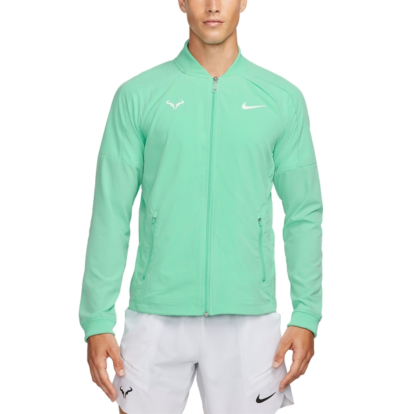 Men's Tennis Jackets Nike DriFIT Rafa Jacket  Emerald Rise/White DV2885349