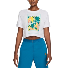 Nike Dri-FIT Slam Crop T-Shirt - White
