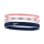 Nike Logo x 3 Mini Bandas - Bright Mango/White/Midnight Navy