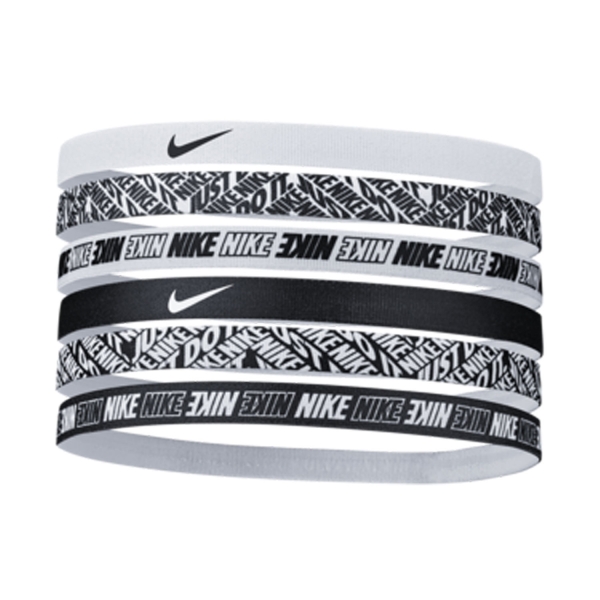 Tennis Headbands Nike Printed x 6 Mini Hairbands  White N.000.2545.176.OS