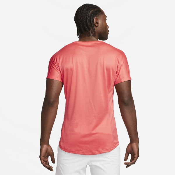 Nike Rafa Challenger Men's Tennis T-Shirt - Ember Glow/Jade Ice