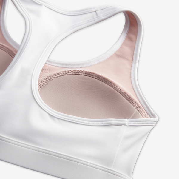 Nike Swoosh Women's Training Sports Bra - White/Stone Mauve