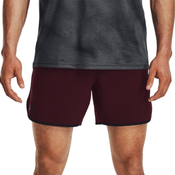 Pantaloncini Tennis Uomo Under Armour Under Armour HIIT Woven 6in Shorts  Red/Black  Red/Black 13770270600