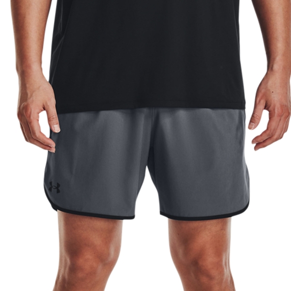 Men's Tennis Shorts Under Armour HIIT Woven 6in Shorts  Pitch Gray/Black 13770270012