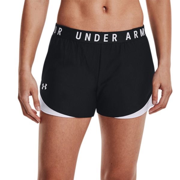 Gonne e Pantaloncini Tennis Under Armour Play Up 3.0 3in Pantaloncini  Black/White/White 13445520002