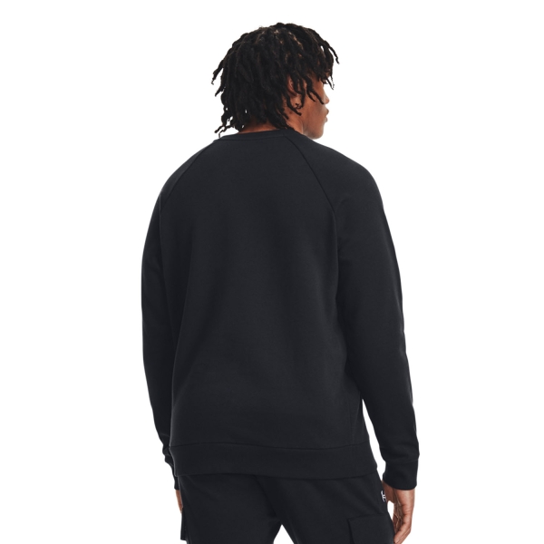 Under Armour Rival Fleece Crew Felpa - Black/White