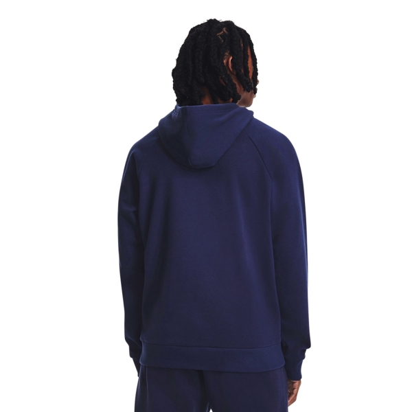 Under Armour Rival Fleece Logo Felpa - Midnight Navy/Mod Gray