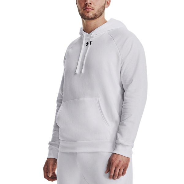 Men's Tennis Shirts and Hoodies Under Armour Rival Fleece Logo Hoodie  White/Reflective 13797570100