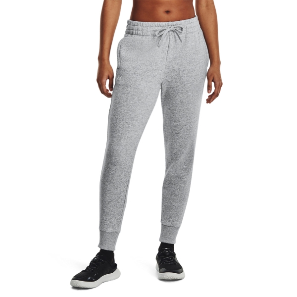 Women's Tennis Pants and Tights Under Armour Rival Fleece Pants  Pitch Gray/Black 13794380012
