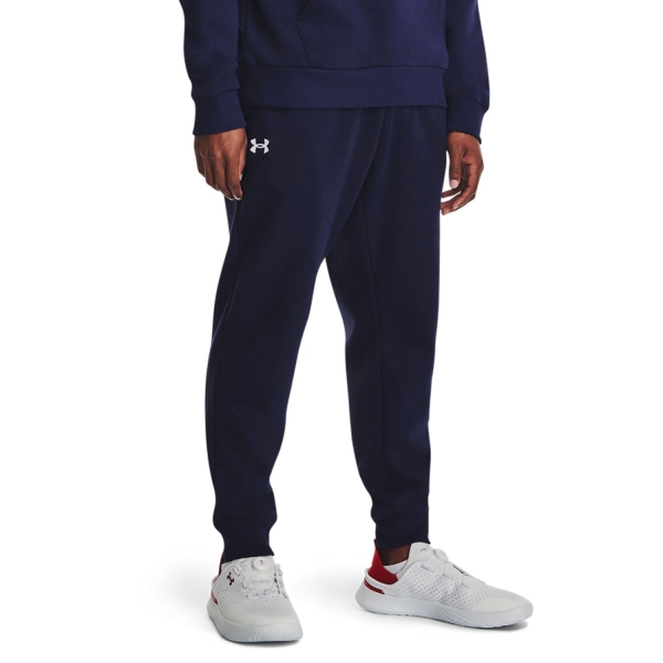 Pantaloni e Tights Tennis Uomo Under Armour Rival Fleece Pantaloni  Midnight Navy/Mod Gray 13797740410