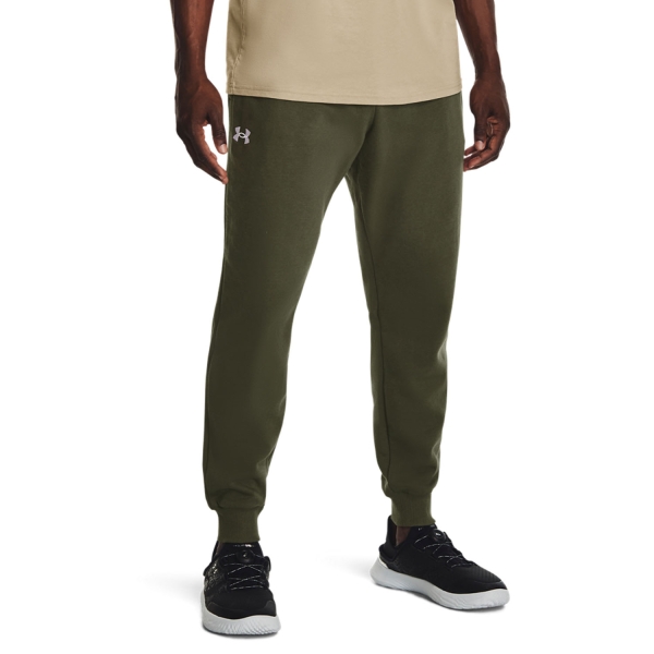 Men's Tennis Pants and Tights Under Armour Rival Fleece Pants  Marine Od Green/Black 13797740390