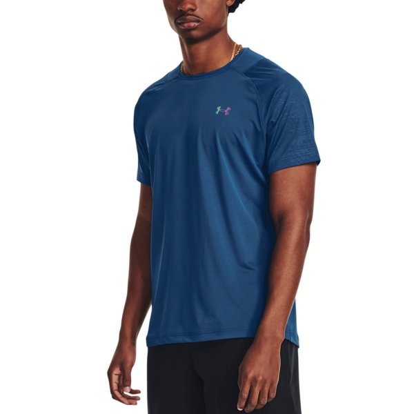Under Armour Rush Emboss Men's Tennis T-Shirt - Varsity Blue