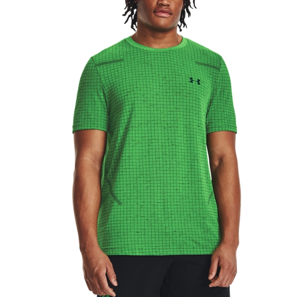 Maglietta Tennis Uomo Under Armour Under Armour Seamless Grid Maglietta  Green Screen  Green Screen 13769210316