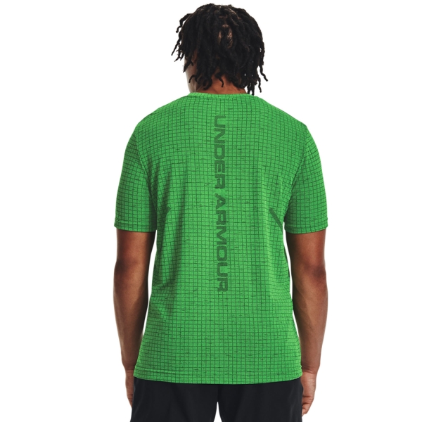 Under Armour Seamless Grid T-Shirt - Green Screen