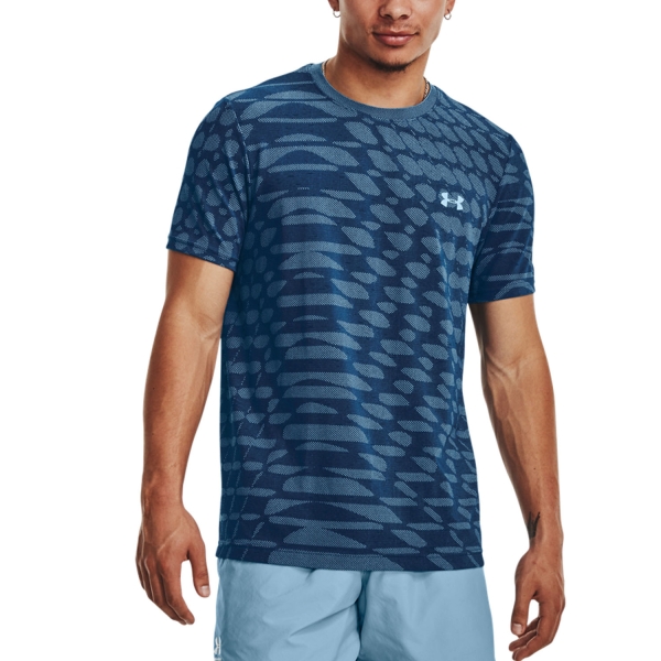 Maglietta Tennis Uomo Under Armour Under Armour Seamless Novelty Camiseta  Varsity Blue  Varsity Blue 13792810426