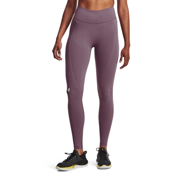 Pantaloni e Tights Tennis Donna Under Armour Under Armour Seamless Tights  Misty Purple  Misty Purple 13816620500