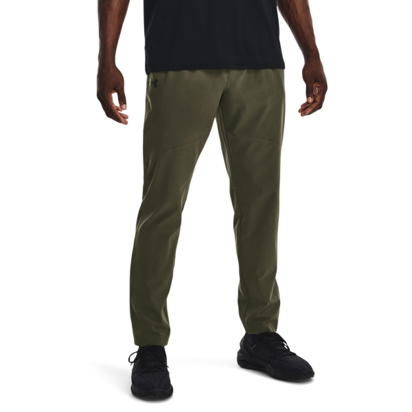Men's Tennis Pants and Tights Under Armour Stretch Woven Pants  Marine Od Green/Black 13662150390