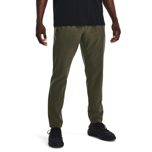 Pantaloni e Tights Tennis Uomo Under Armour Under Armour Stretch Woven Pants  Marine Od Green/Black  Marine Od Green/Black 13662150390