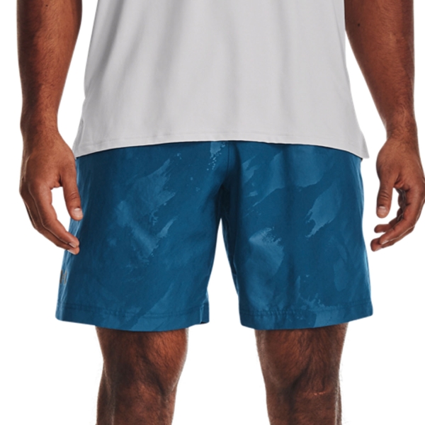 Pantaloncini Tennis Uomo Under Armour Under Armour Woven Emboss 8in Pantaloncini  Varsity Blue  Varsity Blue 13771370426