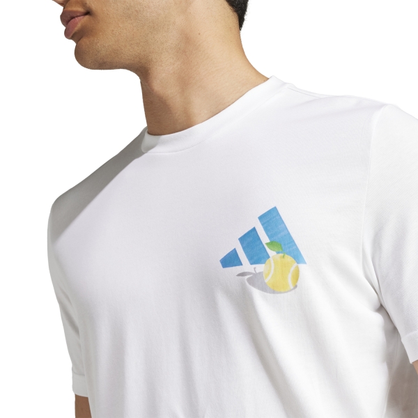 adidas AEROREADY Pro NY Men\'s Tennis T-Shirt - White | Sport-T-Shirts