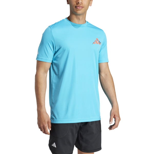 Camisetas de Tenis Hombre adidas Performance Camiseta  Lucid Cyan II5920