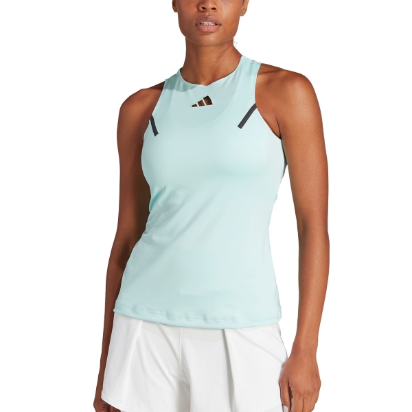 Canotte Tennis Donna adidas adidas Premium Tank  Semi Flash Aqua  Semi Flash Aqua IP2258