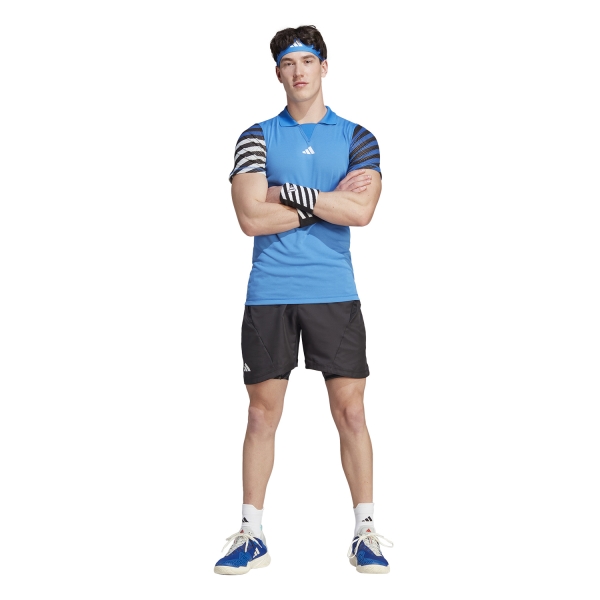 adidas Pro 2 in 1 7in Shorts - Black/Grey Six