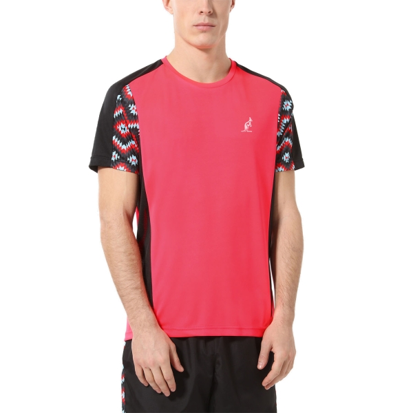 Maglietta Tennis Uomo Australian Australian Ethno Ace Camiseta  Psycho Red  Psycho Red TEUTS0056419