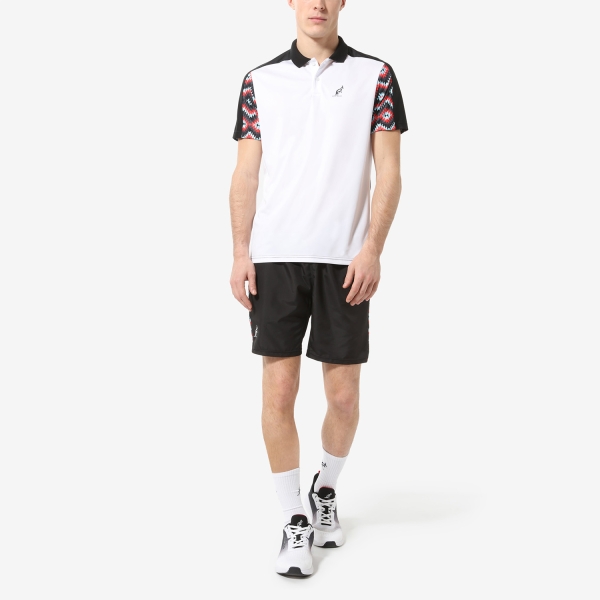 Australian Ethno Ace Polo - Bianco/Nero