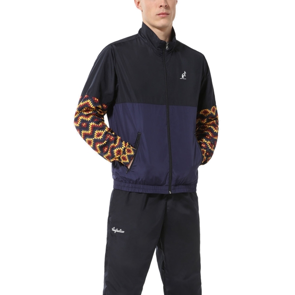 Men's Tennis Suit Australian Smash Ethno Bodysuit  Blu Cosmo TEUTU0019842