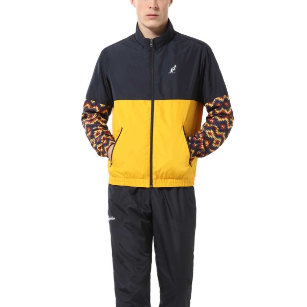 Men's Tennis Suit Australian Smash Ethno Bodysuit  Sunflower TEUTU0019425