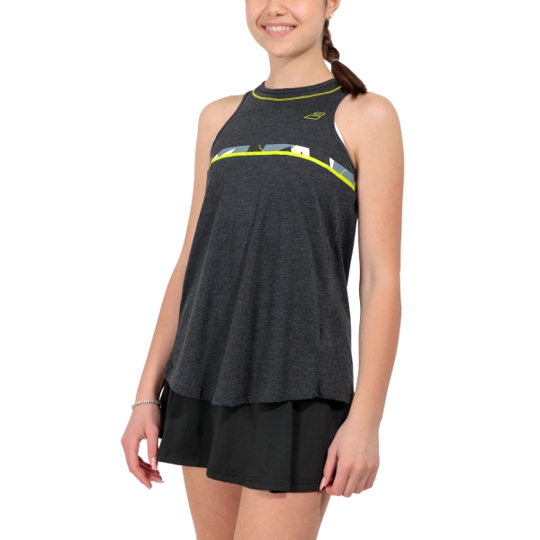 Women`s Tennis Tanks Babolat Aero Graphic Tank  Black Heather 4WS23072Y2003