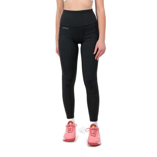 Pantalones y Tights de Tenis Mujer Bullpadel Lenca Tights  Negro 465855005