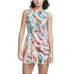 Nike Court Dri-FIT Slam Dress - Coconut Milk/Teal Nebula/Black