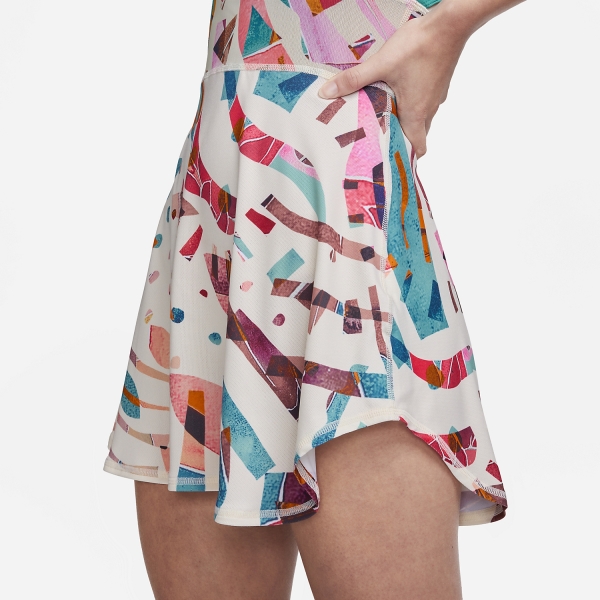 Nike Court Dri-FIT Slam Dress - Coconut Milk/Teal Nebula/Black