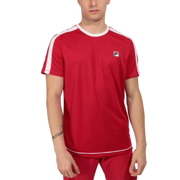 Men's Tennis Shirts Fila Patrick TShirt  Persian Red FOM239200E5506