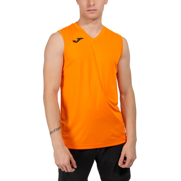Camisetas de Tenis Hombre Joma Combi Top  Orange 100436.880