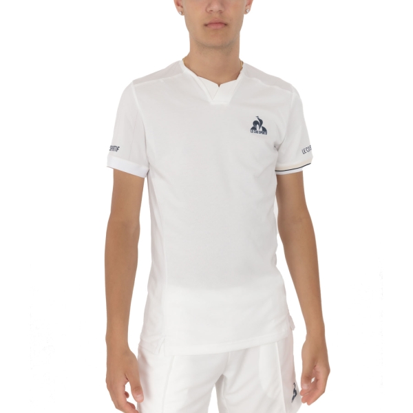 Maglietta Tennis Uomo Le Coq Sportif Le Coq Sportif Pro Tournament Camiseta  New Optical White  New Optical White 2320693