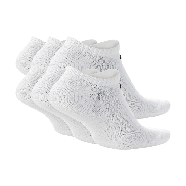 Nike Everyday Cushioned x 6 Socks - White/Black