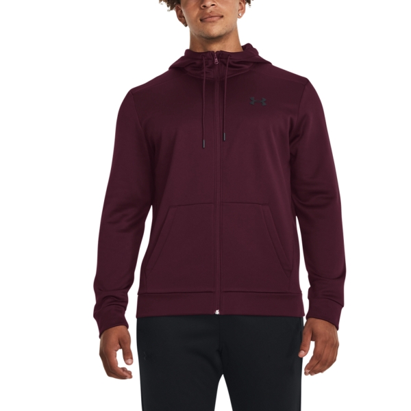 Maglie e Felpe Tennis Uomo Under Armour Under Armour Logo Hoodie  Red/Black  Red/Black 13733570600